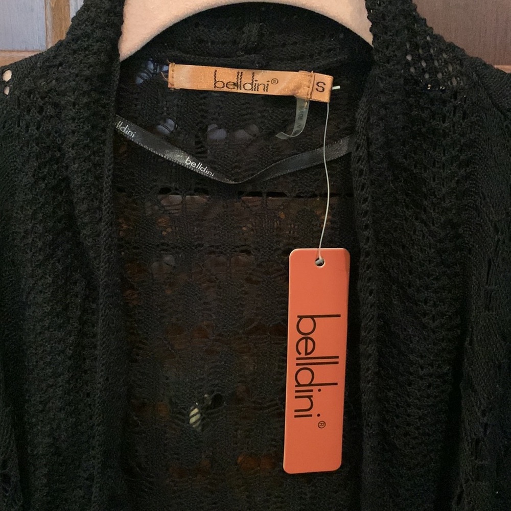 Belldini NWT Lacy black cardigan. Size small